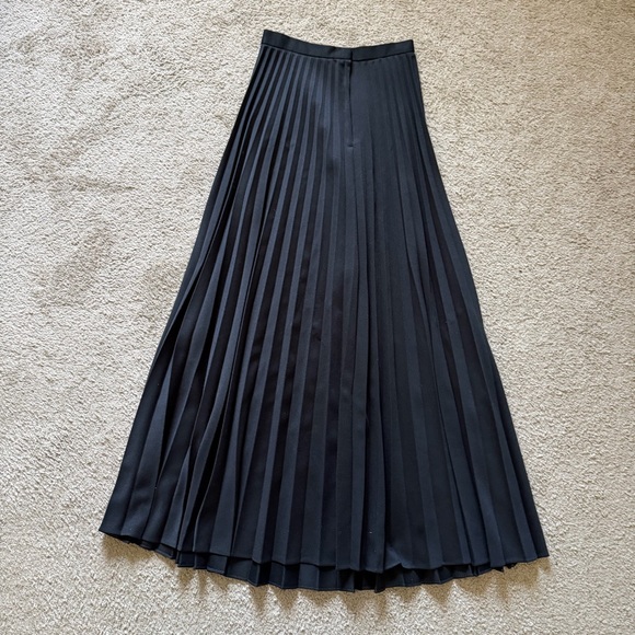 VTG ~ 1970s ~ Miss Shaheen ~ Black Accordion Pleat Maxi Skirt ~ Classic ~ Size 6 - Picture 2 of 4